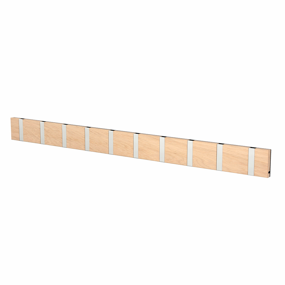 Knax Wandgarderobe waagrecht 10 Haken Loca