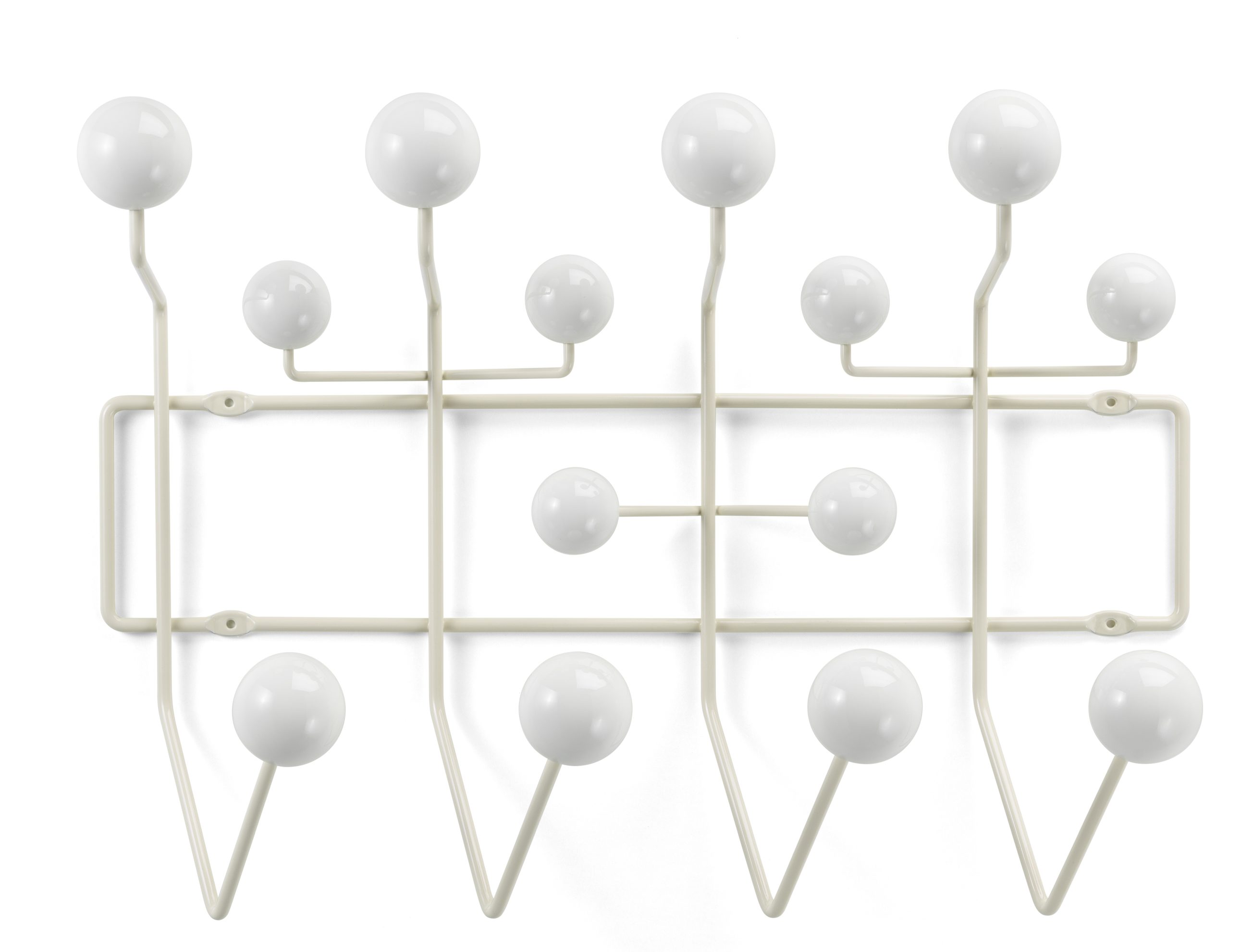 Eames Hang it all Garderobe Warmweiss Vitra NEUE VERSION 