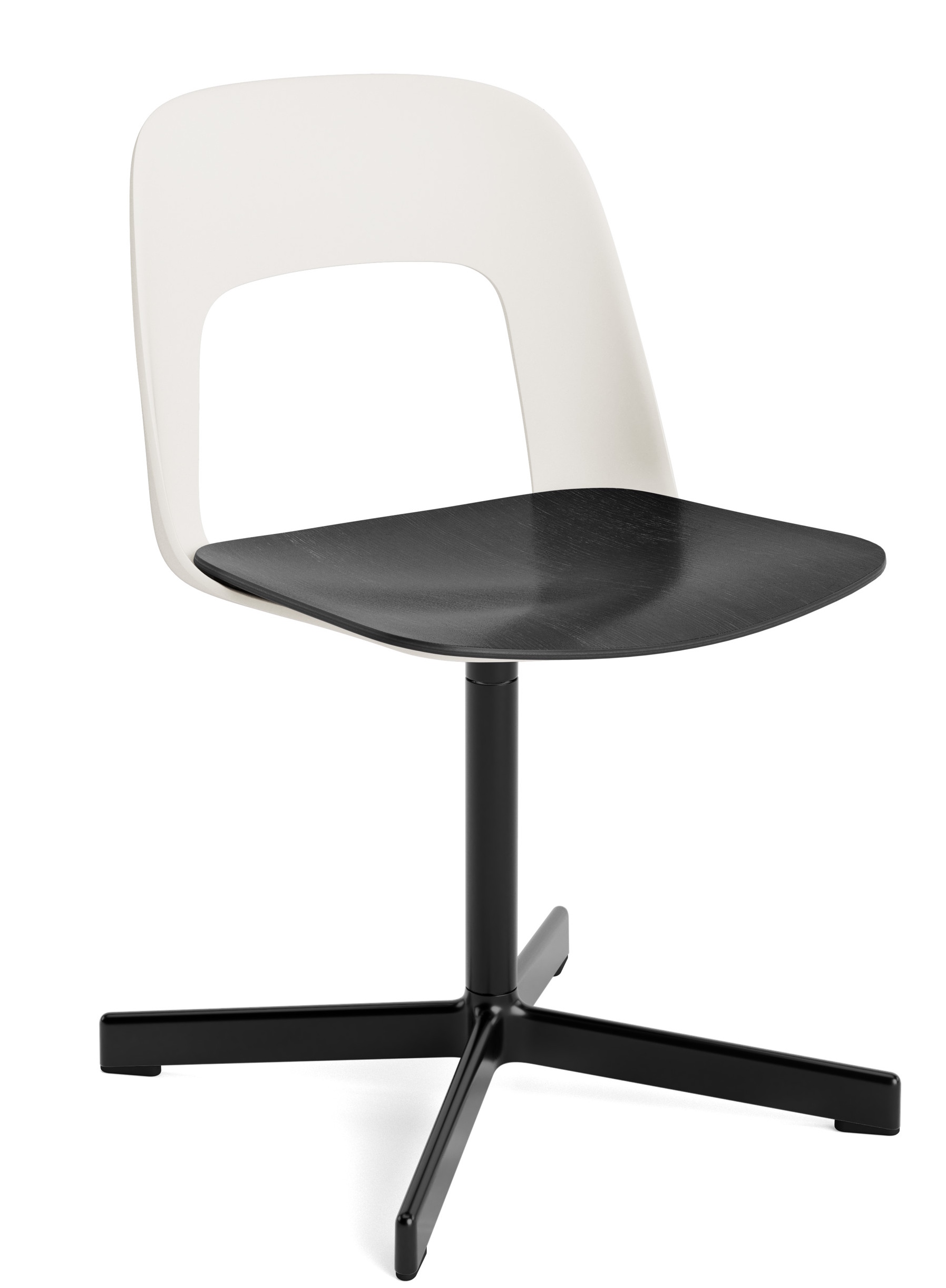 Layout Side Chair 132 4-Stern Drehfuß Stuhl Hay