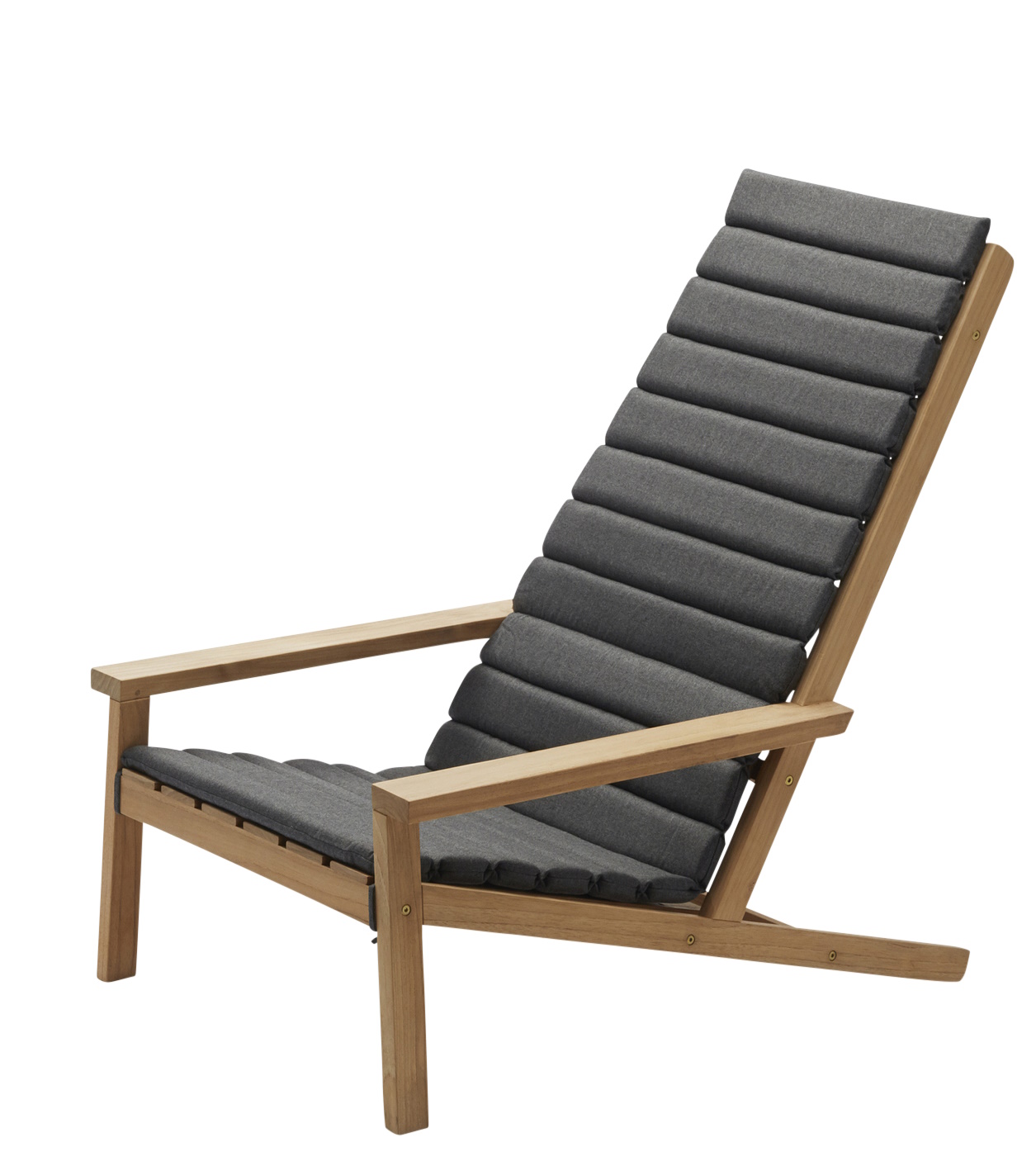 Between Lines Sitzkissen für Liegestuhl Outdoor Skagerak by Fritz Hansen Charcoal