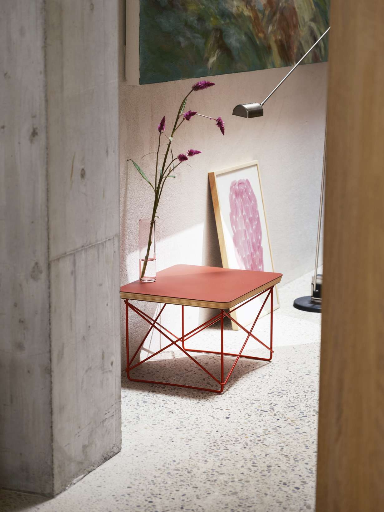 Occasional Table LTR Beistelltisch Linoleum Dark brick Vitra 