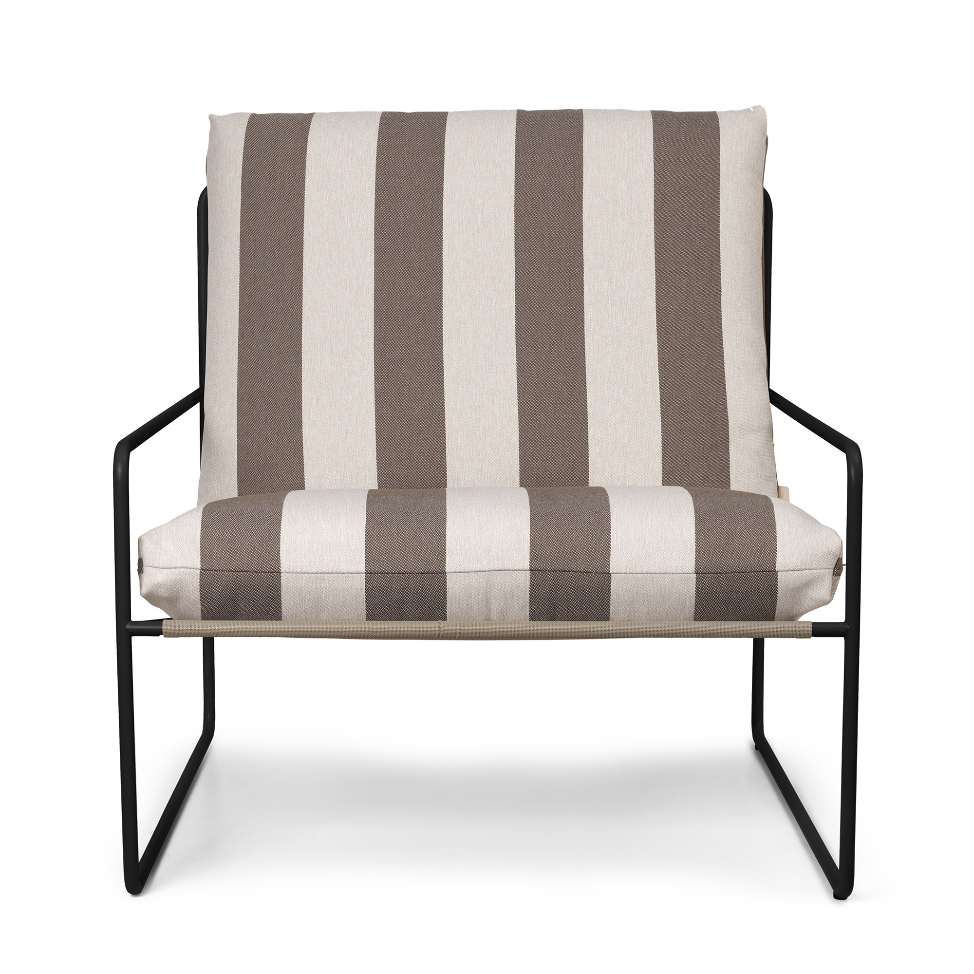 Desert 1- Sitzer Outdoor Sessel Gestell Schwarz Stripe Ferm Living 