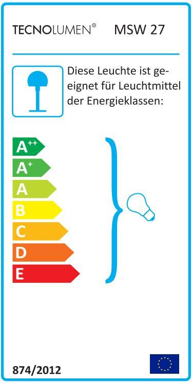 MSW 27 / MSW27 Wandleuchte Tecnolumen