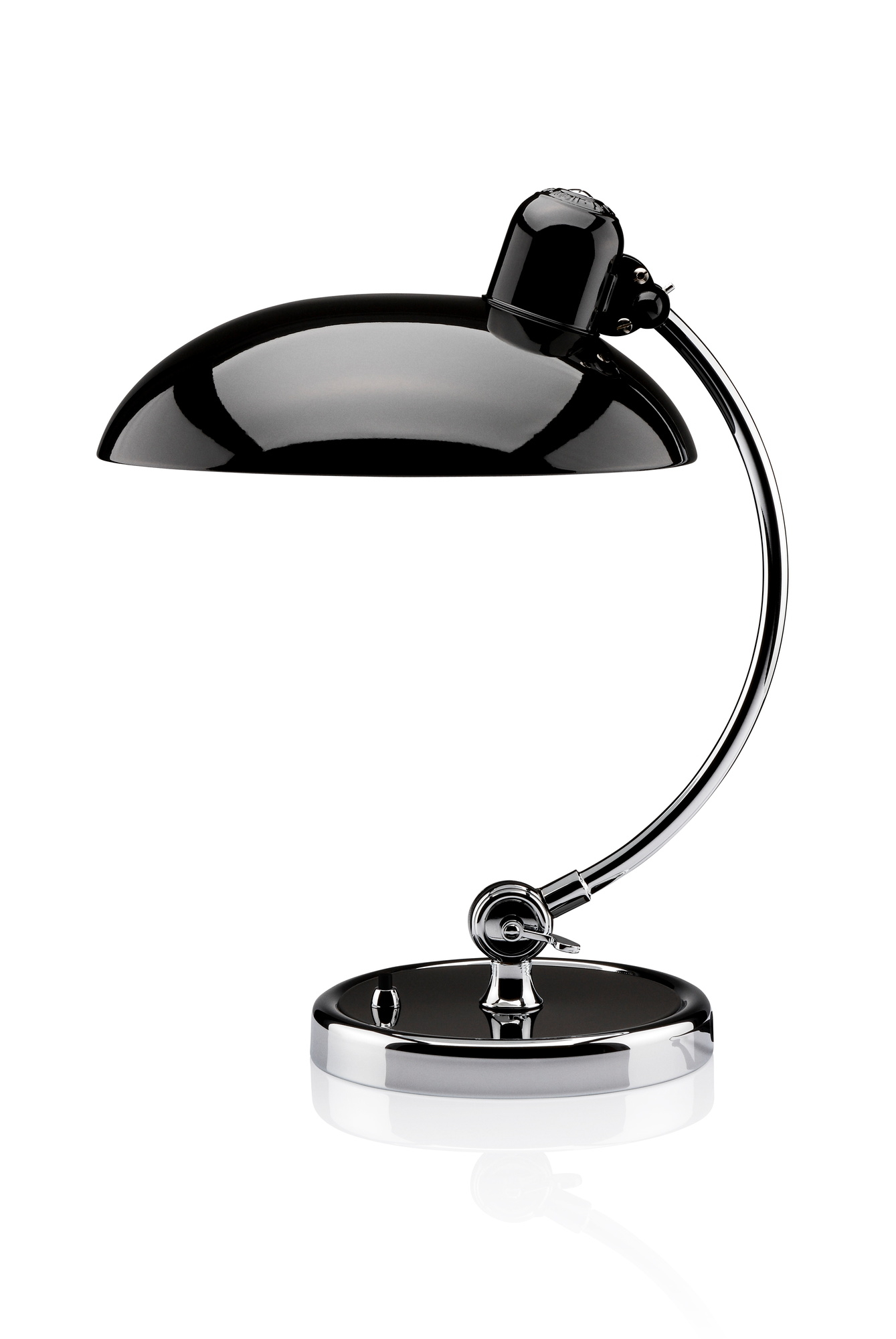 6631 T Luxus Tischleuchte KAISER idell Fritz Hansen schwarz hochglanz