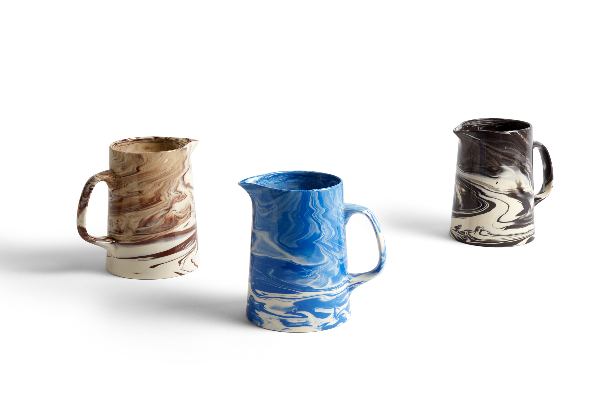 Marbled Jug Karaffe schwarz Hay