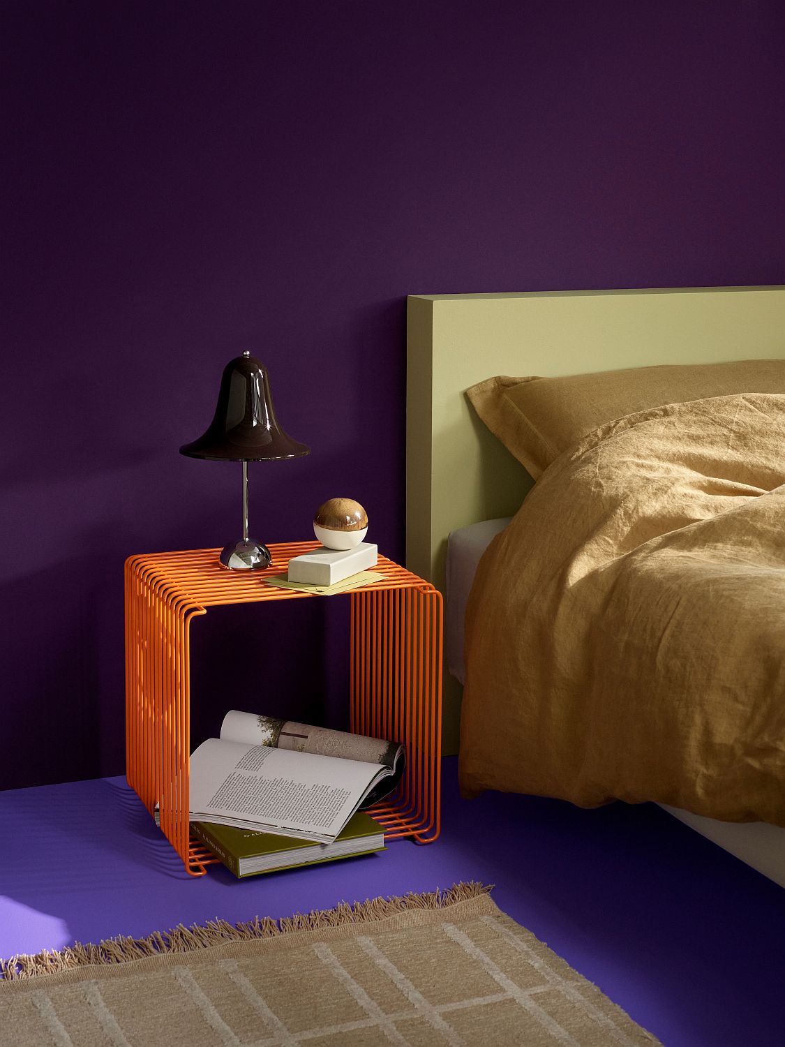 Panton Wire Cube Single Drahtregal T 25,7 cm Tangerine LIMITED EDITION Montana