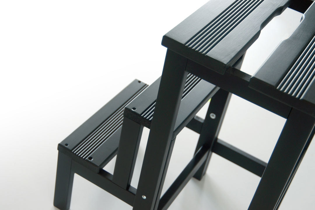 Stool Ladder Hockerleiter Buche natur Radius