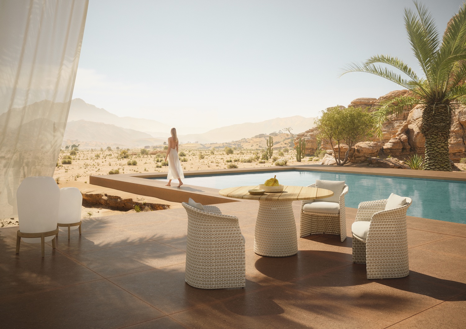 FLLAIR Outdoor Table Esstisch Dedon