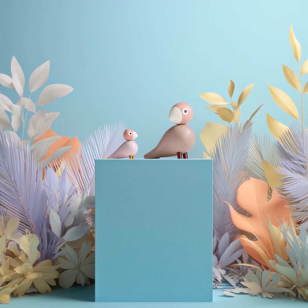 Liv & Lykke Rosa Singvögel Holzfigur Kay Bojesen 