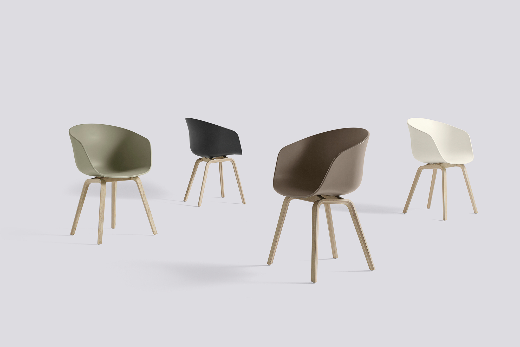 About A Chair AAC22 / AAC 22 Stuhl Hay Eiche matt lackiert - Orange About A Chair AAC22 / AAC 22 Stuhl Hay Eiche matt lackiert - Orange