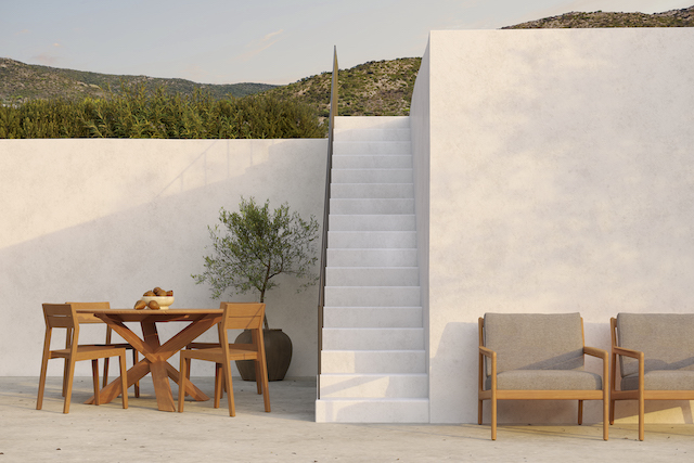 Circle Outdoor Esstisch Teak Ethnicraft