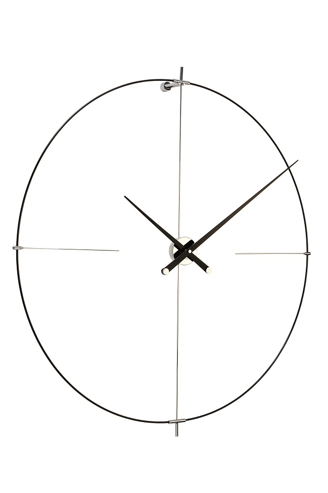 Bilbao N/ L Clock Wanduhr nomon Schwarz-Schwarz