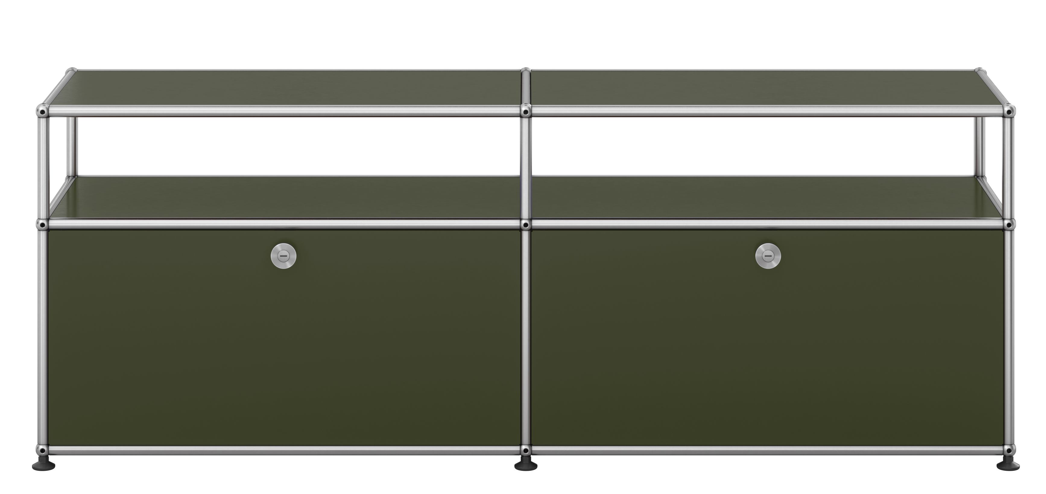 USM Haller Lowboard mit zwei Klapptüren Olivgrün NEU STANDARDFARBE