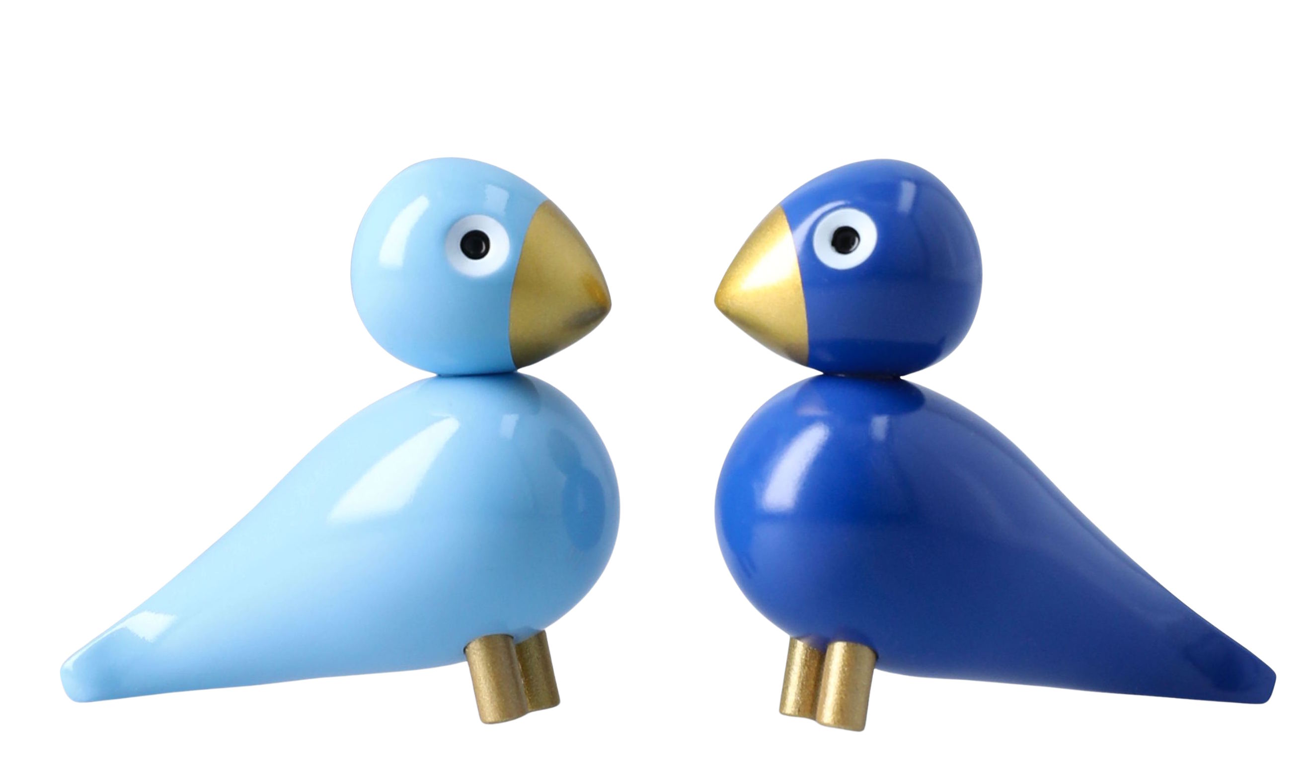 Wintervögel Liliput blau/hellblau Set Kay Bojesen