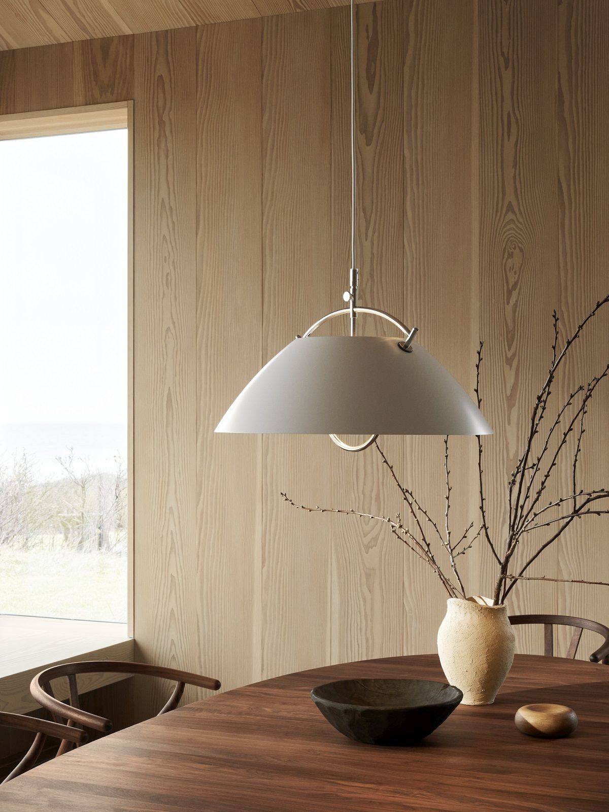 HJW37 The Pendant with lift Pendelleuchte Carl Hansen & Søn