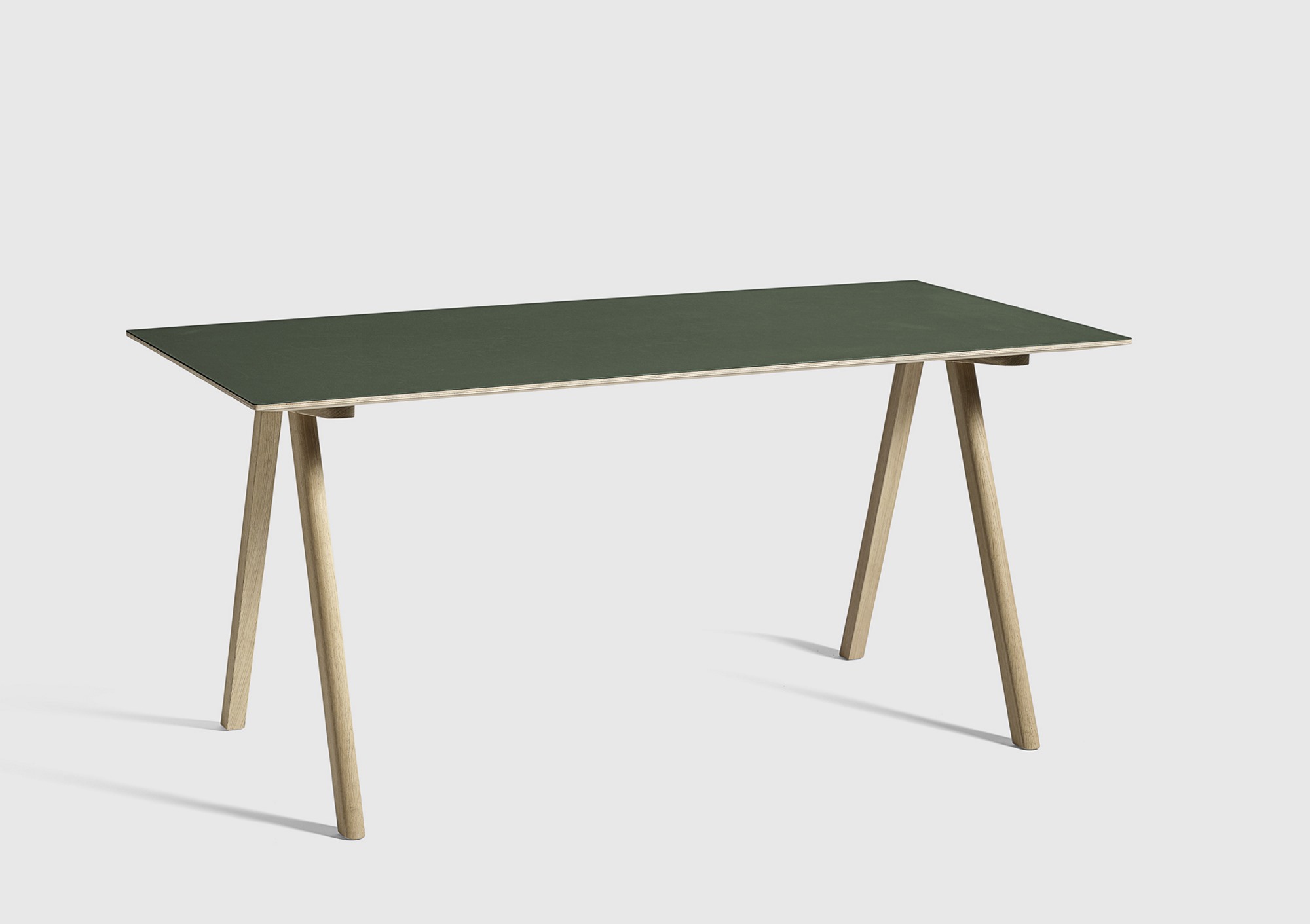 Copenhague Table CPH 10 Tisch Hay Eiche wasserbasierter lack / Platte Linoleum off white MDF Kante