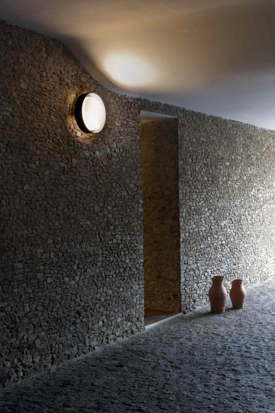 Plaff-On! 16 IP65 Wandleuchte marset Rostbraun