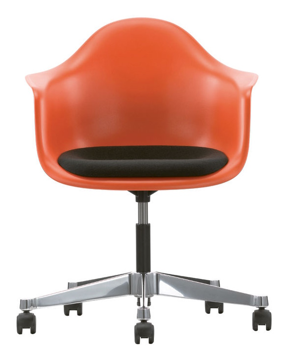Eames Plastic Arm Chair PACC mit Sitzpolster Vitra