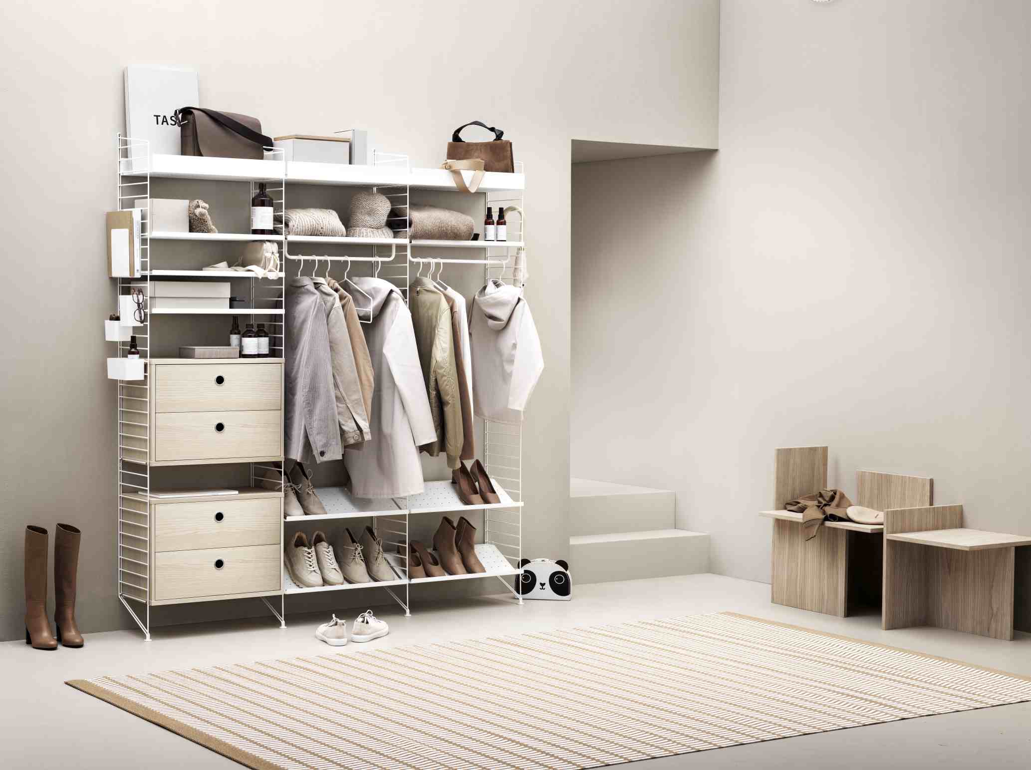 String Schlafzimmer Boden Regalsystem C String Furniture 