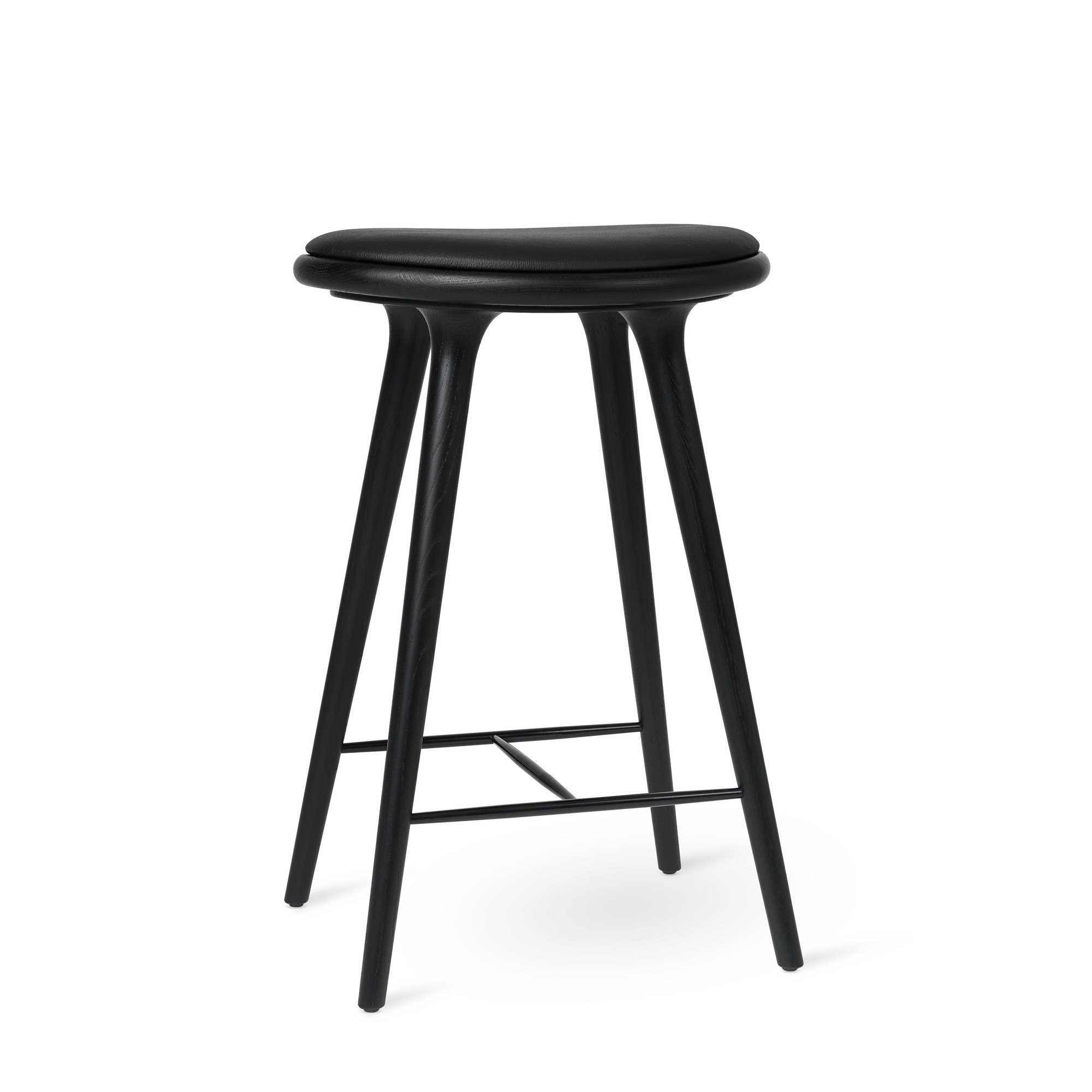 High Stool Barhocker Eiche gebeizt schwarz Mater