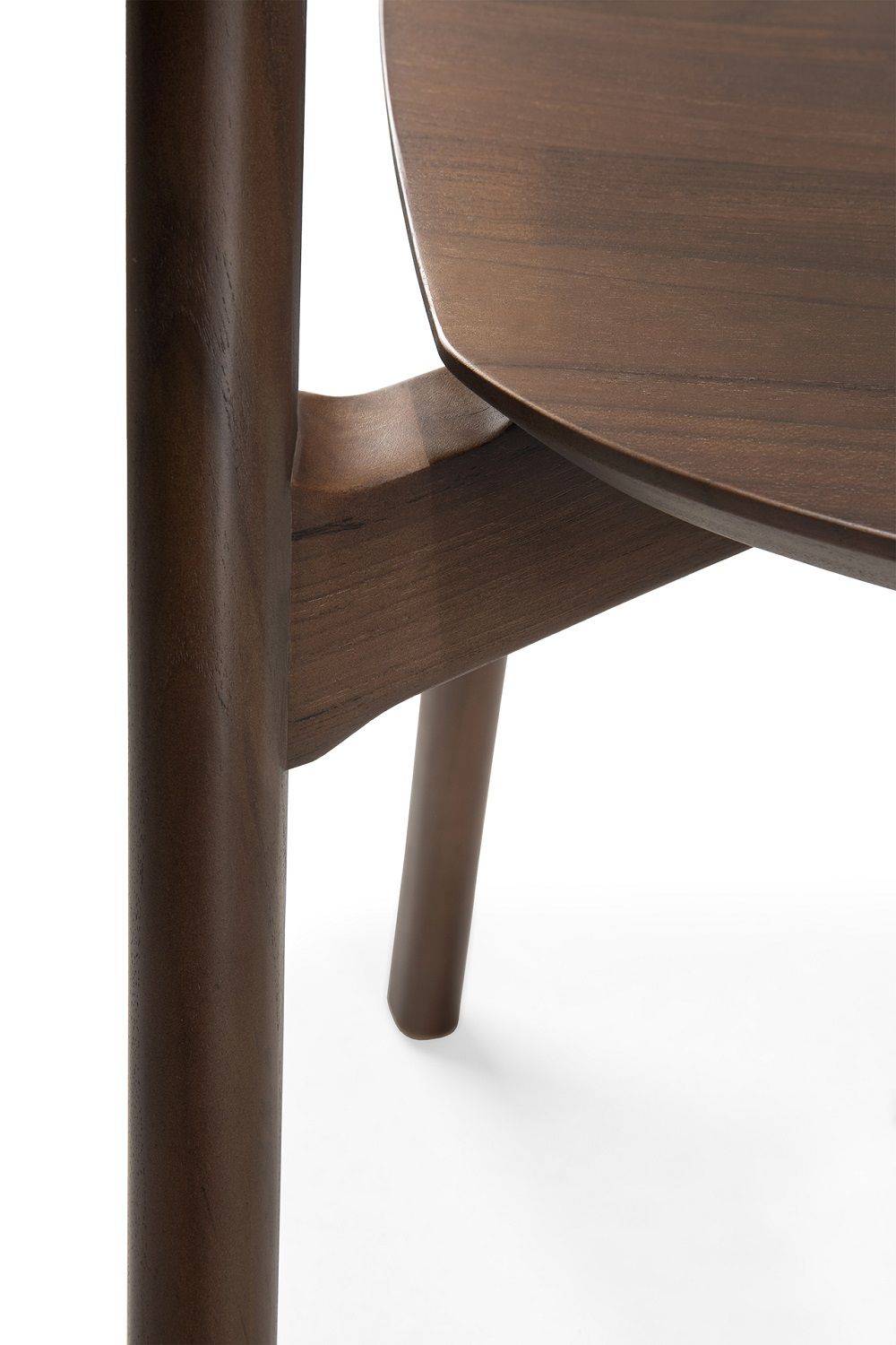 Bok Stuhl Teak lackiert dunkelbraun Ethnicraft