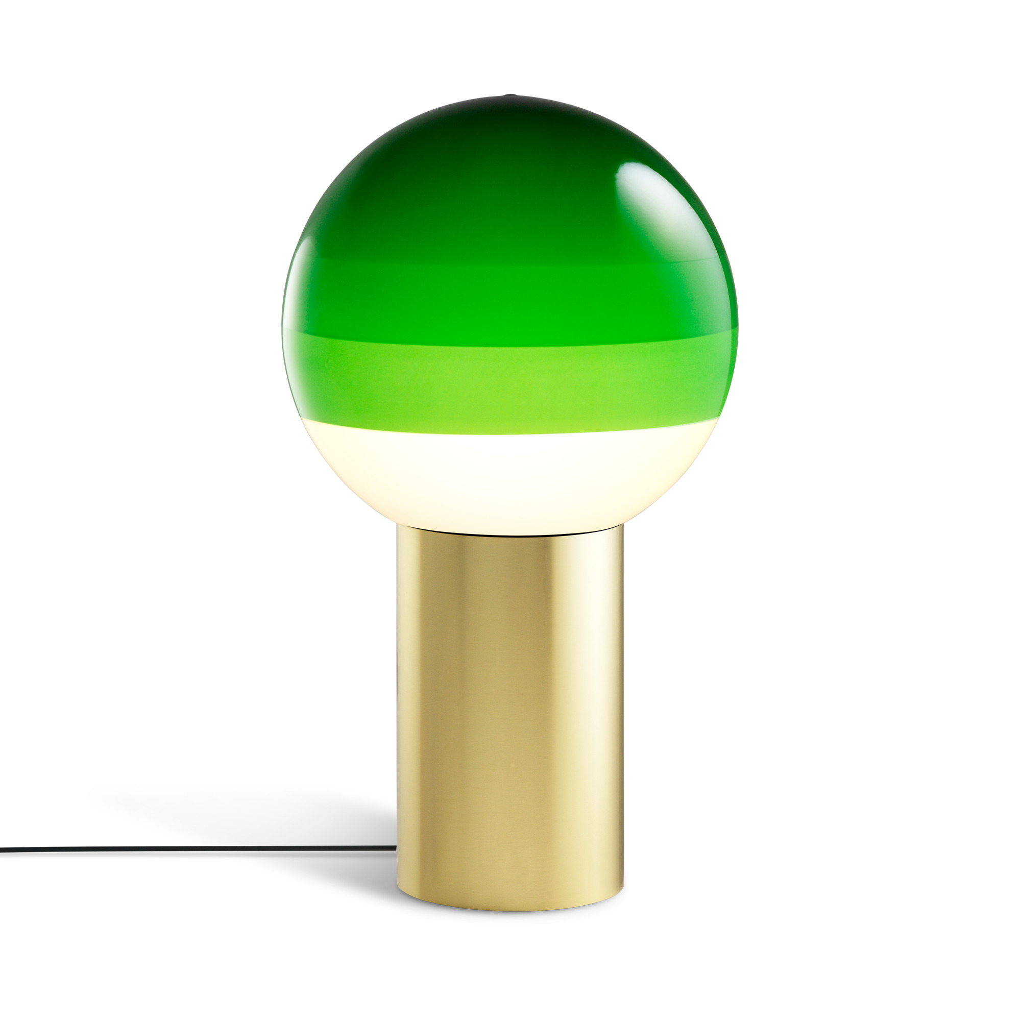 Dipping Light M LED Tischleuchte Marset Bernstein - Messing