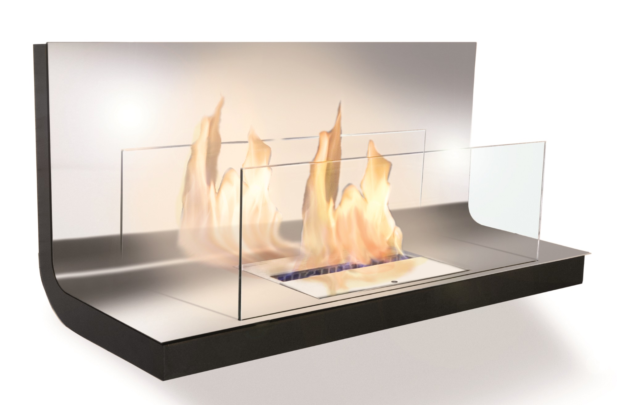 Wall Flame 1 Ethanol Kamin Radius