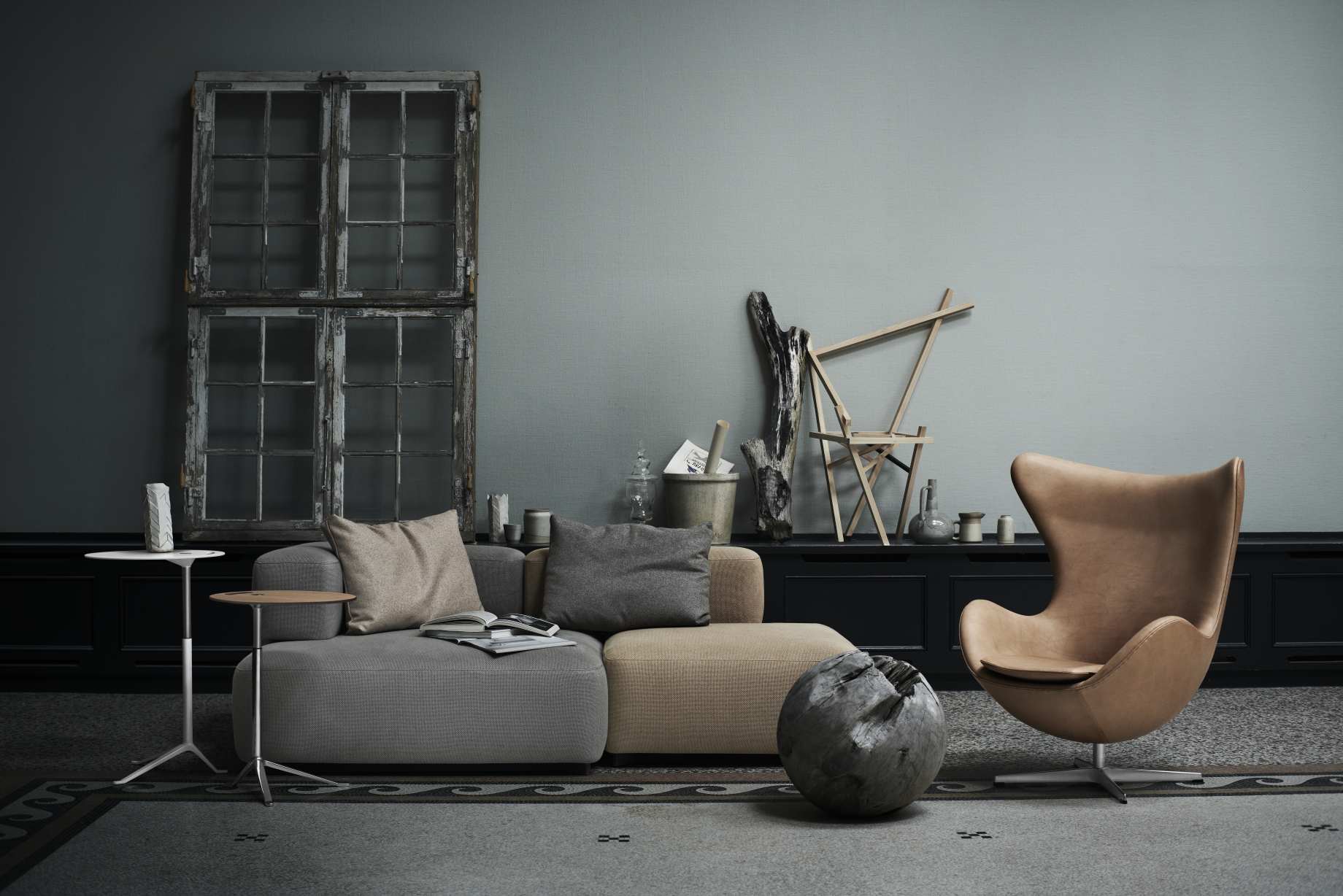 Alphabet 3-Sitzer Sofa Armlehne Links Fritz Hansen