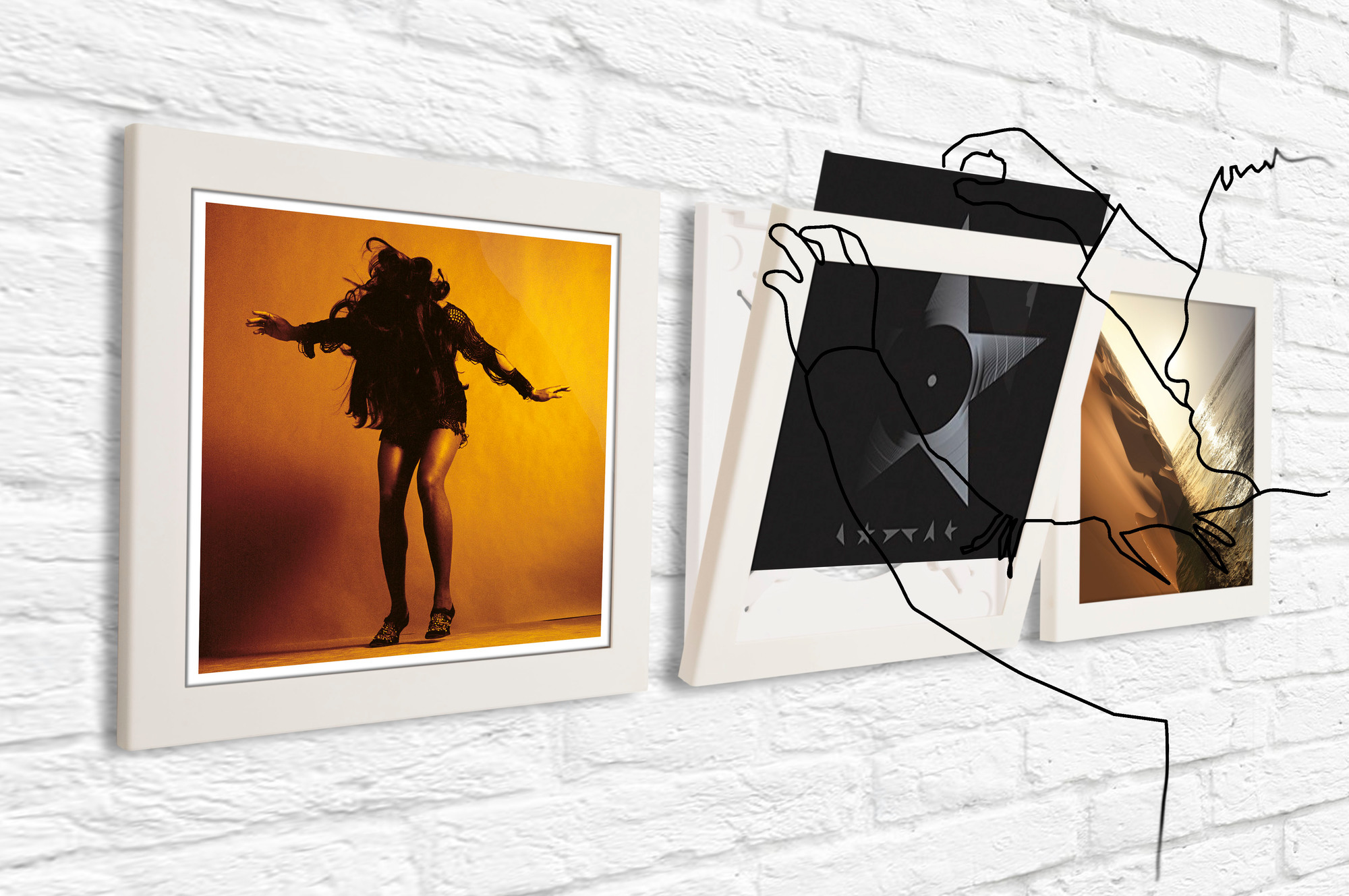 Art Vinyl Schallplattenrahmen 3er-Set Klein & More EINZELSTÜCK