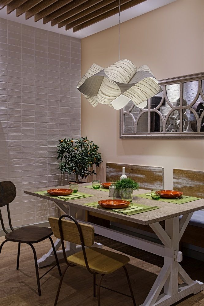 Swirl Pendelleuchte klein ELFENBEINWEISS / AUFHÄNGUNG NICKEL LZF Lamps EINZELSTÜCK 