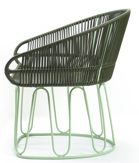 Circo Lounge Chair Loungesessel Outdoor ames Olivgrün / Pastellgrün