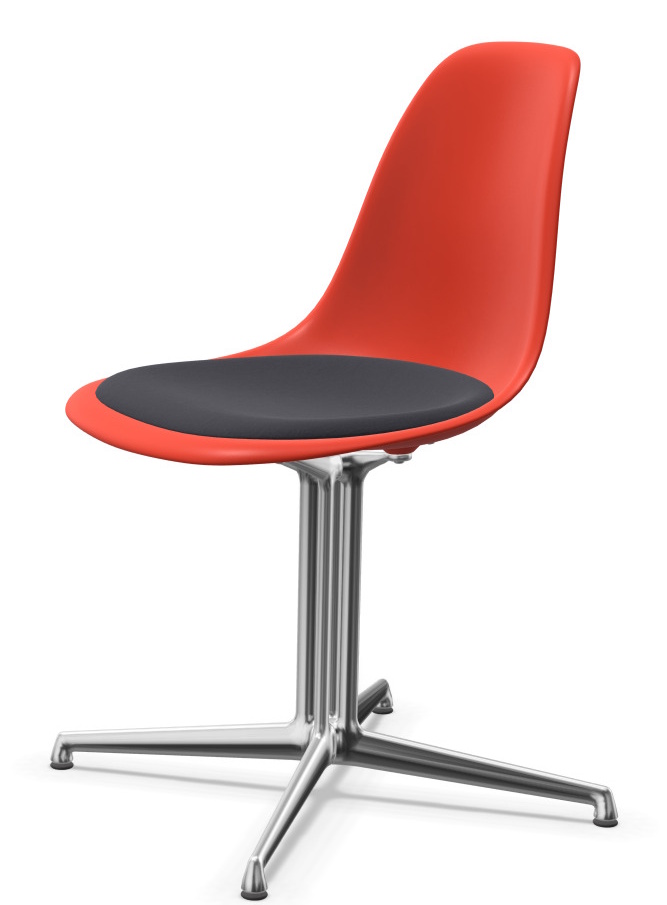 Eames Plasic Side Chair DSL RE Stuhl mit Sitzpolster Vitra 