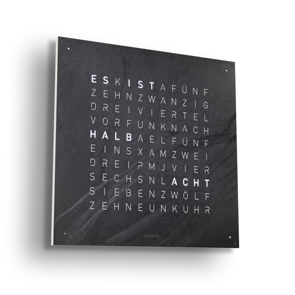 Earth 90 Creator's Edition Wanduhr / Zeitobjekt Deutsch QLOCKTWO 