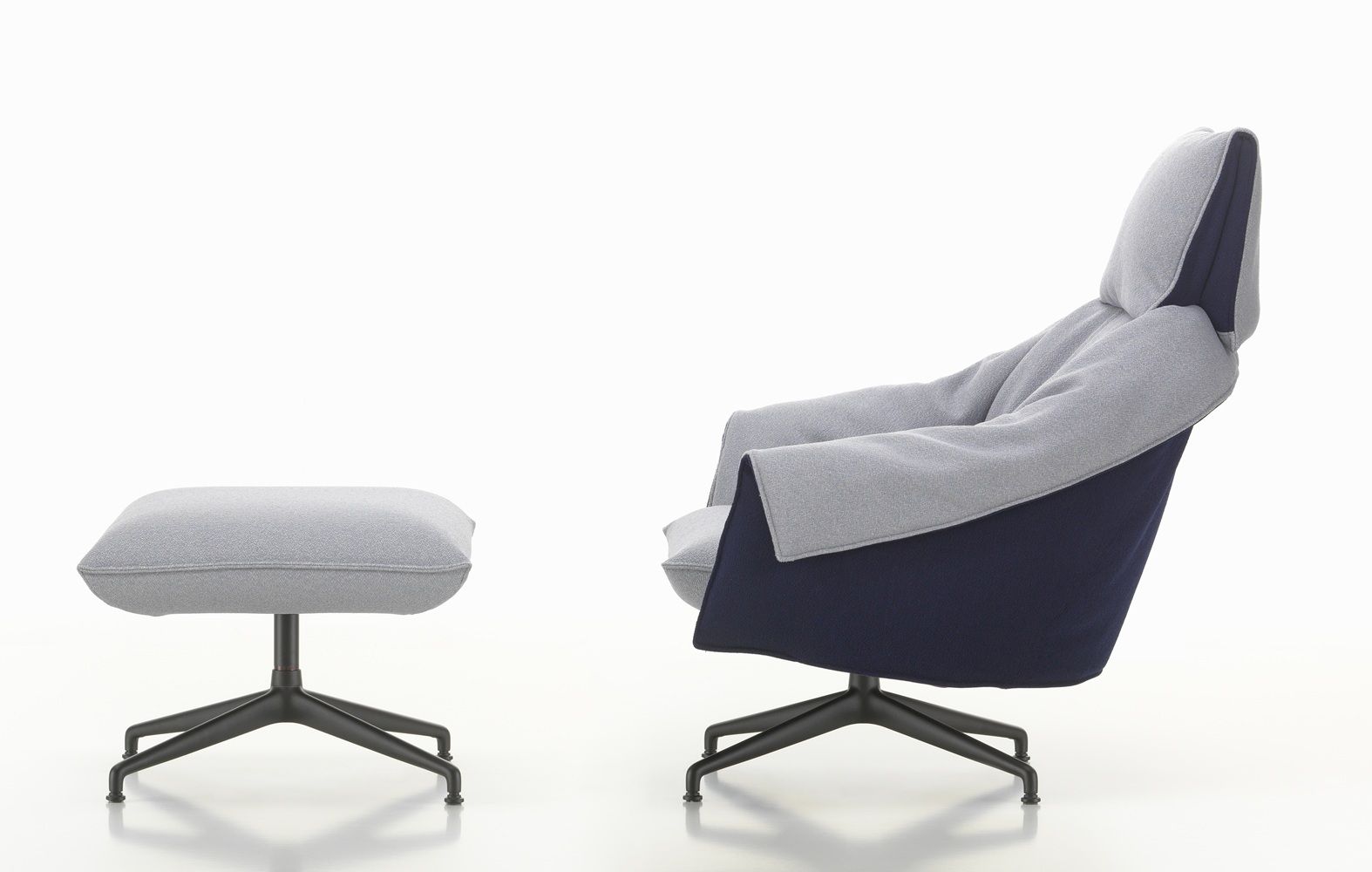 Bascule Highback Sessel mit Ottoman Vitra