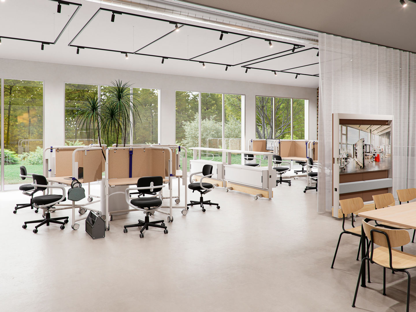 Scout Work Mobile höhenverstellbarer Arbeitstisch Vitra