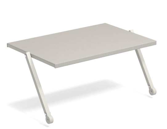 Holly Sonnendach, weiß-grau, für Emu Möbel. Sonnenschutz für Garten, Balkon und Terrasse.