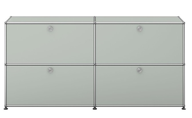 USM Haller Sideboard mit 4 Klappen – QUICK SHIP - lichtgrau