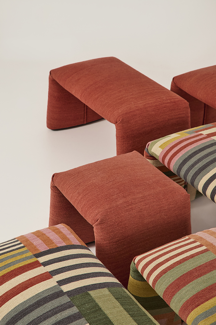 Folded Pattern Bench Bank Nanimarquina 
