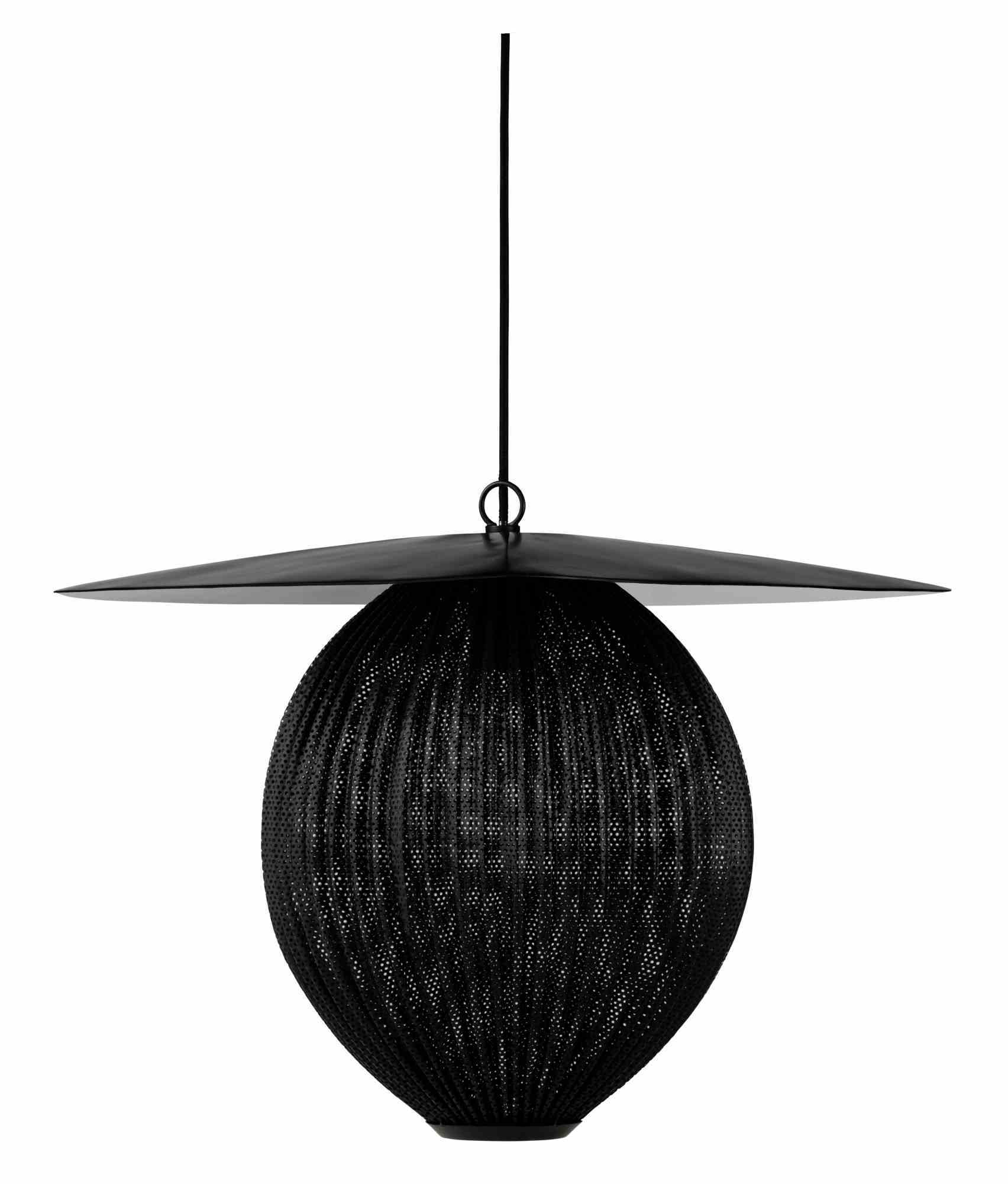 Satellite Pendant Lamp L Pendelleuchte Schwarz Gubi