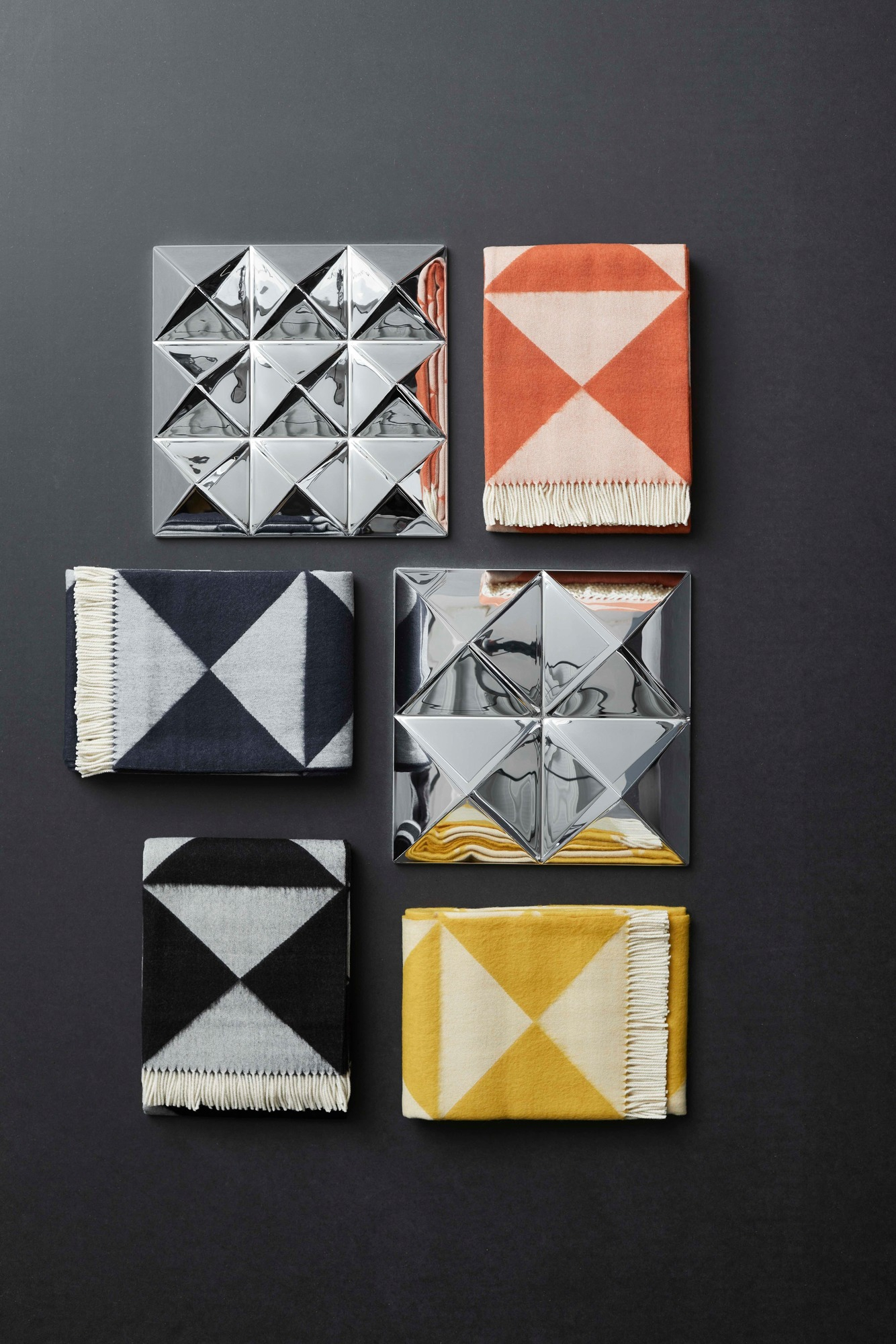 Mirror Throw Überwurf ORANGE Verpan EINZELSTÜCK