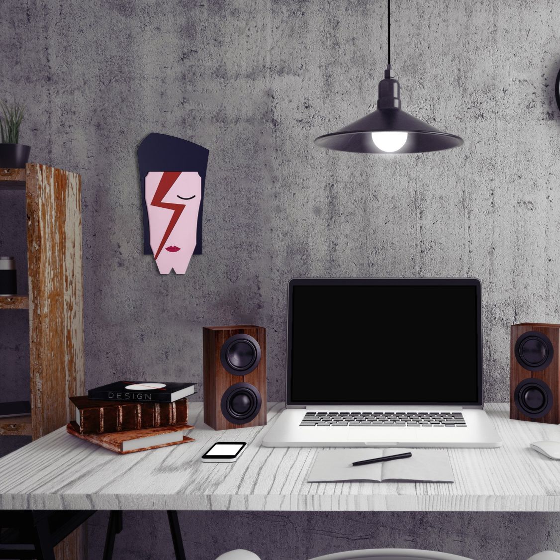 David Bowie Cultural Icon Wandschmuck Umasqu EINZELSTÜCK