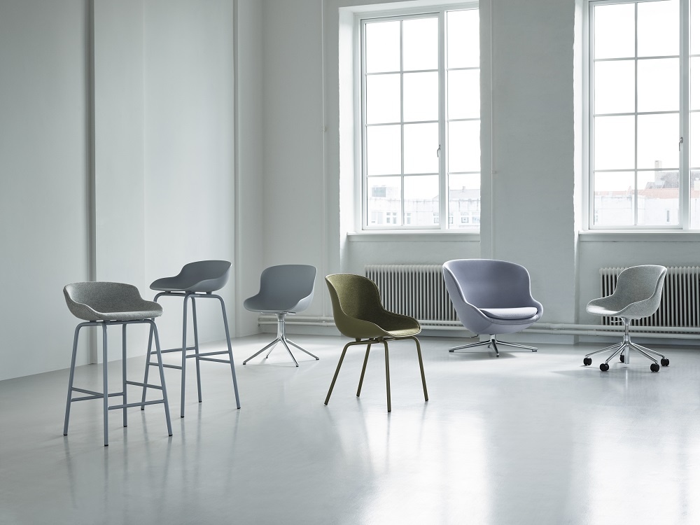 Hyg Lounge Chair Low Swivel Sessel mit Drehgestell Normann Copenhagen