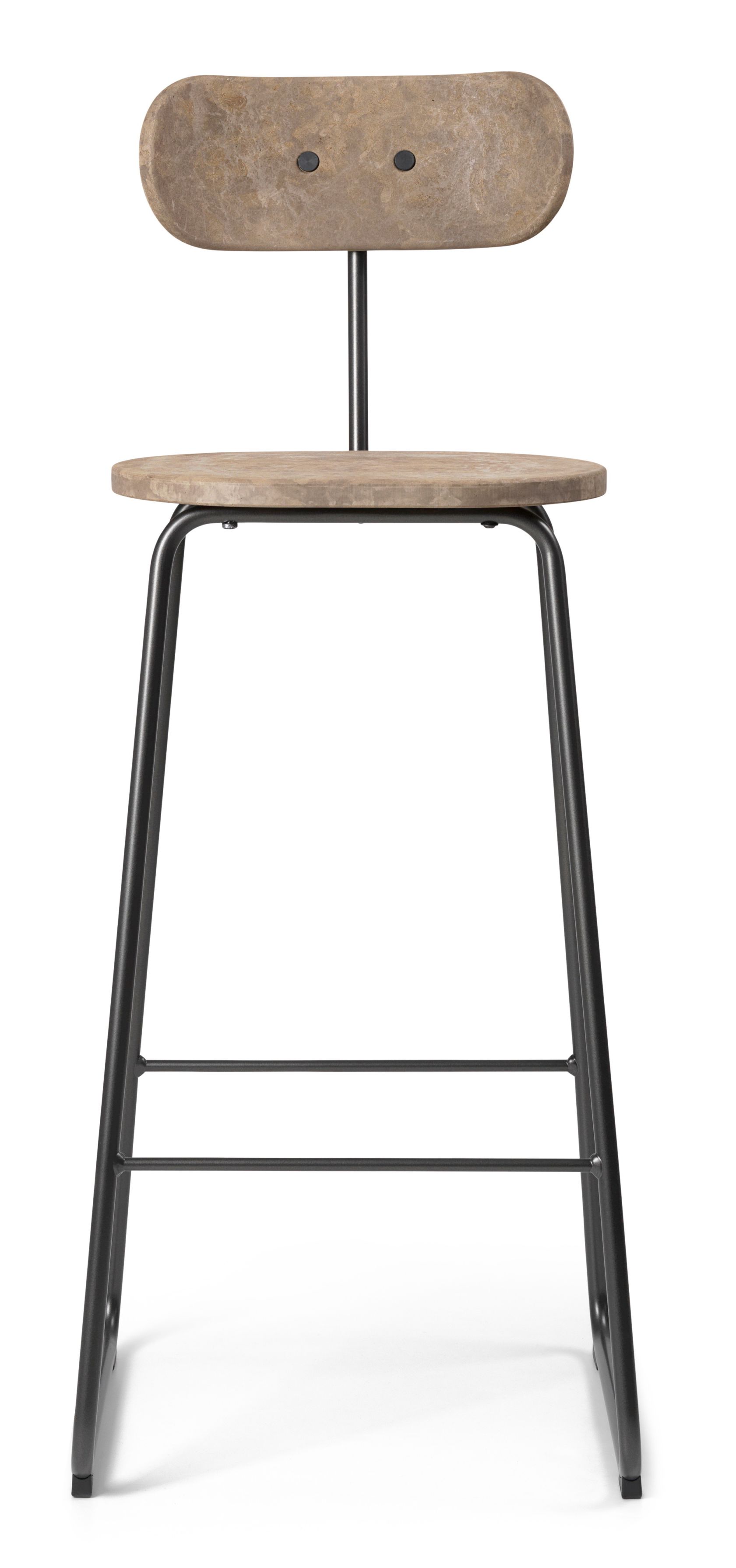 Earth Stool Barhocker mit Rückenlehne Mater 