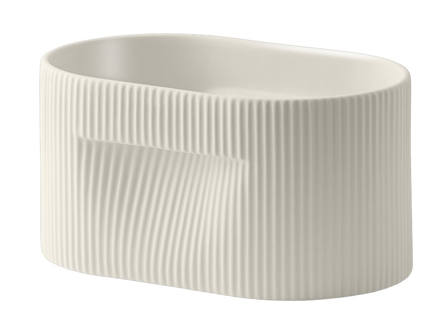 Ridge Planter Blumentopf Muuto Off-white H 13 cm