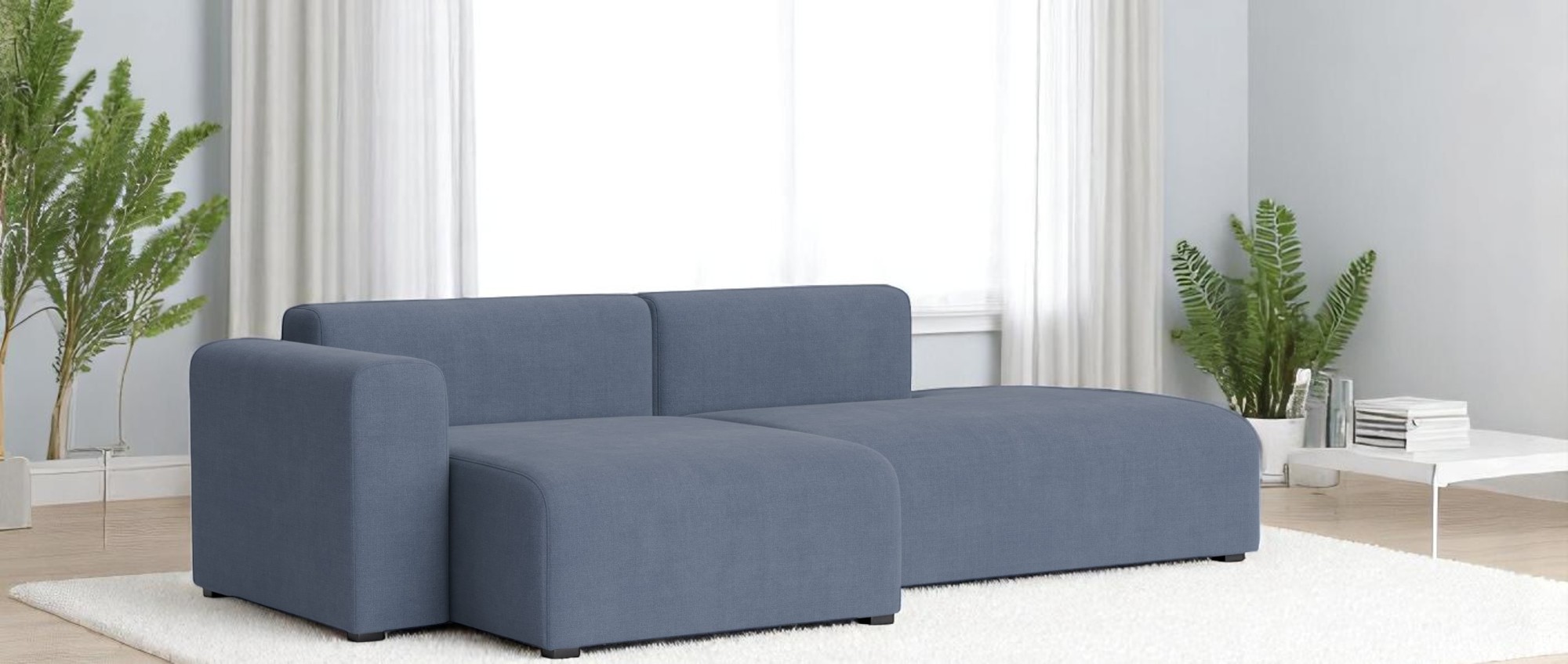 Mags Sofa 2,5-Sitzer Combination 3 low Armrest mit Armlehne links Hay