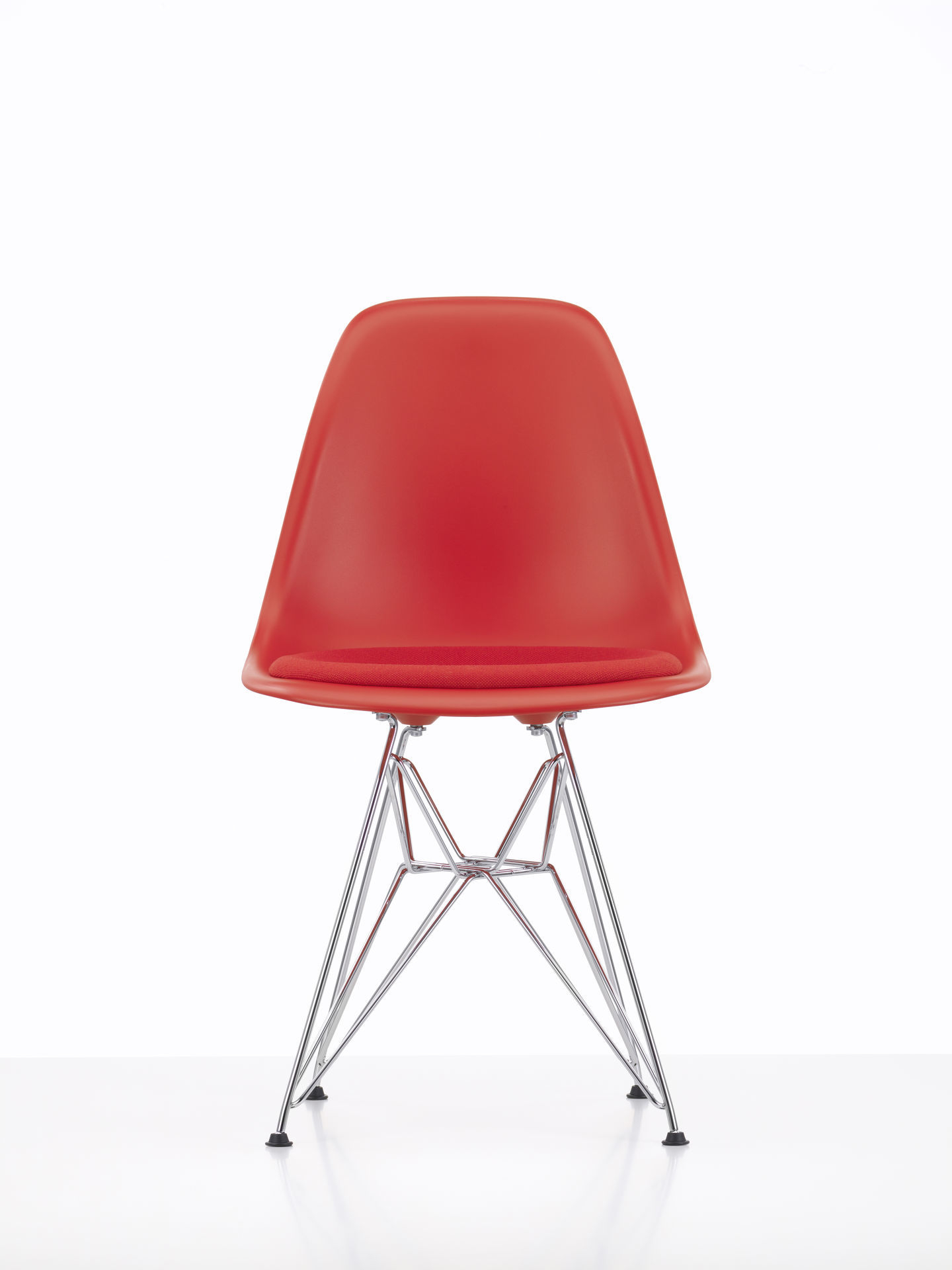 Eames Plastic Side Chair DSR Stuhl mit Sitzpolster Vitra