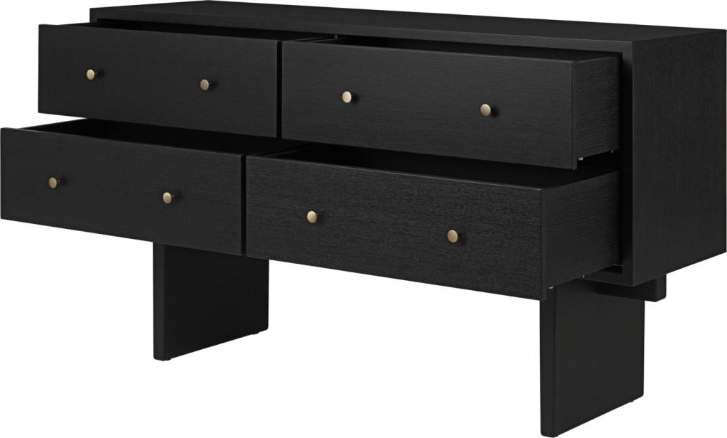 Private Sideboard Eiche braun / schwarz gebeizt Furnier Gubi
