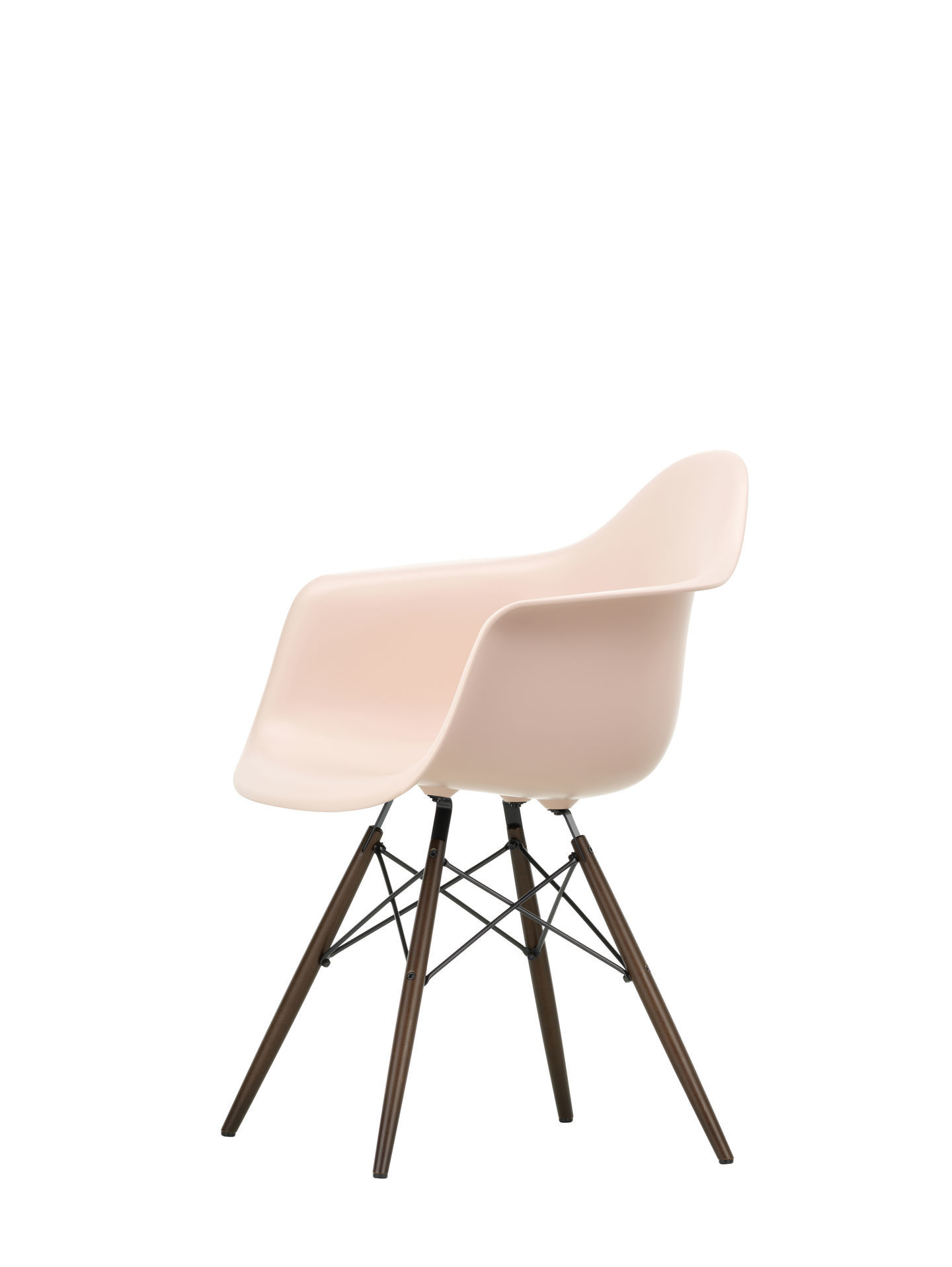 Eames Plastic Arm Chair DAW Stuhl Ahorn Gelblich / Cotton white Vitra EINZELSTÜCK