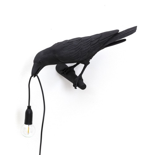 Bird Lamp Looking Left Wandleuchte schwarz Seletti EINZELSTÜCK