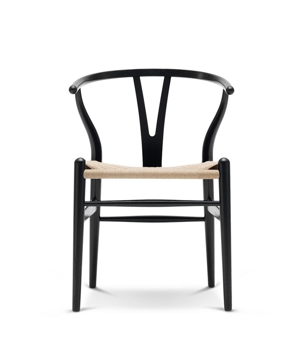 CH24 Wishbone Chair / Y-Chair Stuhl Eiche schwarz Carl Hansen & Søn